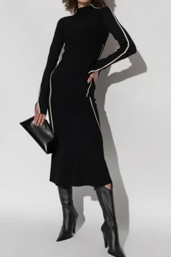 Sportmax CZARNY Sukienka ‘Operoso’