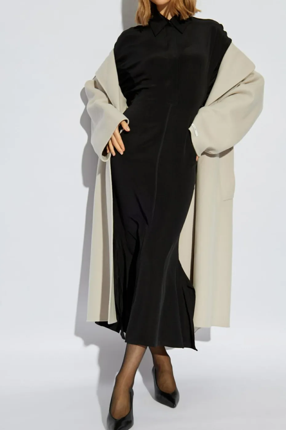 Sportmax CZARNY Sukienka `Oltre`