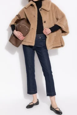 Sportmax GRANATOWY Jeansy `Rekord`