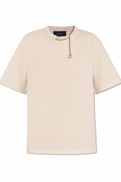 Sportmax kremowy T-shirt `Oblato`