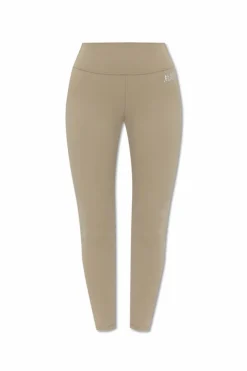 Sporty & Rich beżowy Legginsy treningowe `SR Runner`