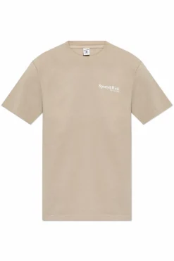 Sporty & Rich beżowy T-shirt `HWCNY`