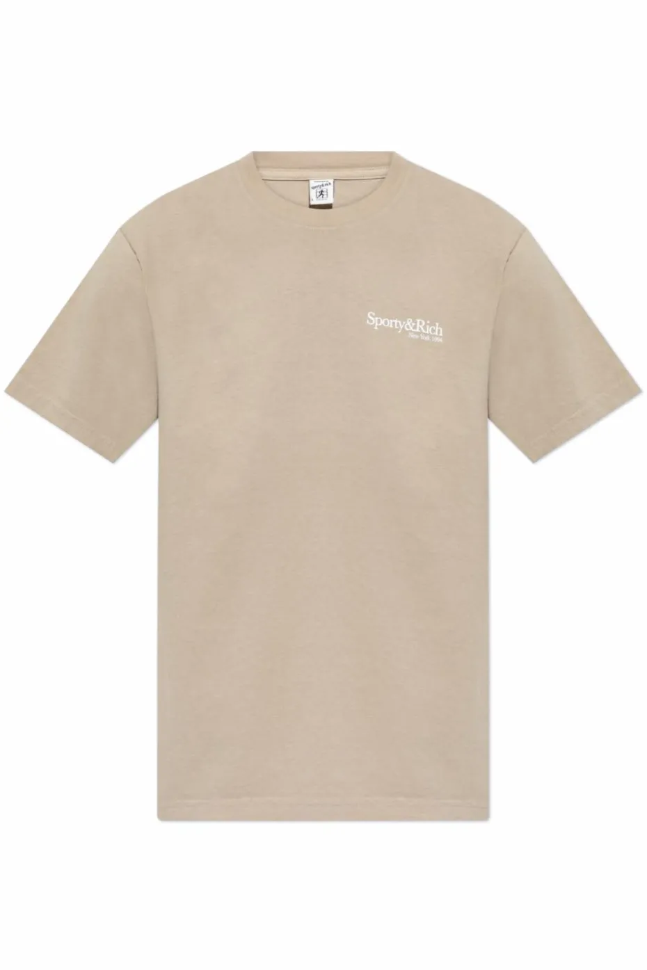 Sporty & Rich beżowy T-shirt `HWCNY`