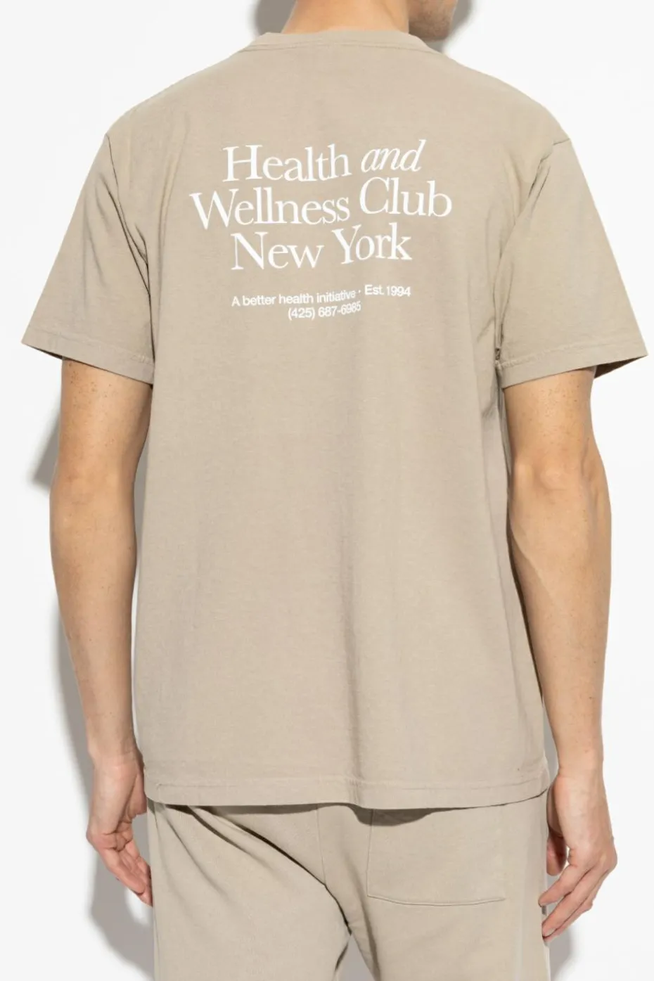 Sporty & Rich beżowy T-shirt `HWCNY`