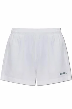 Sporty & Rich BIAŁY Szorty z kolekcji `Preppy`
