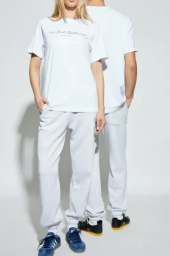 Sporty & Rich BIAŁY T-shirt z logo