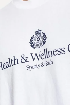 Sporty & Rich BIAŁY T-shirt z kolekcji `Riviera`