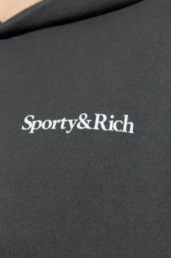Sporty & Rich CZARNY Bluza z kapturem