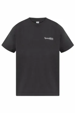 Sporty & Rich CZARNY T-shirt `HWCNY`