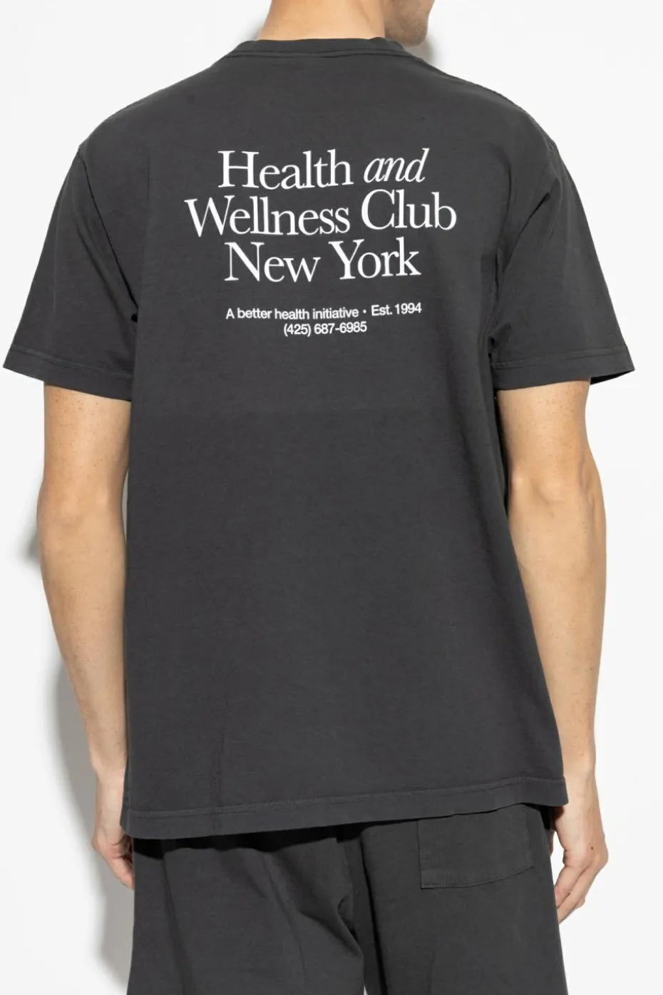 Sporty & Rich CZARNY T-shirt `HWCNY`