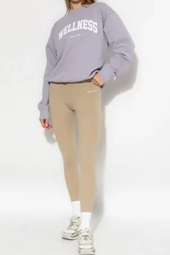 Sporty & Rich FIOLETOWY Bluza z logo
