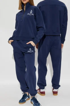 Sporty & Rich GRANATOWY Bluza z kolekcji `Preppy`