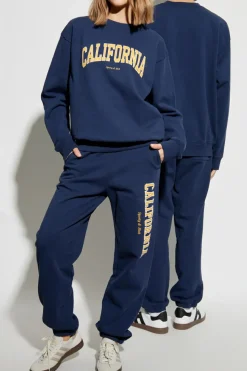 Sporty & Rich GRANATOWY Bluza z kolekcji `California`