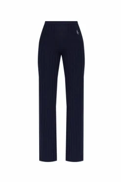 Sporty & Rich GRANATOWY Spodnie z kolekcji `Riviera`