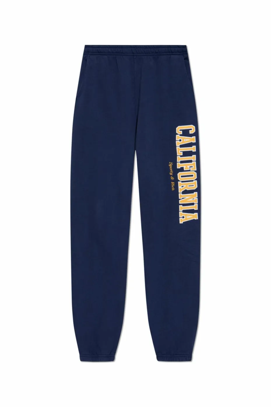 Sporty & Rich GRANATOWY Spodnie dresowe z kolekcji `California`