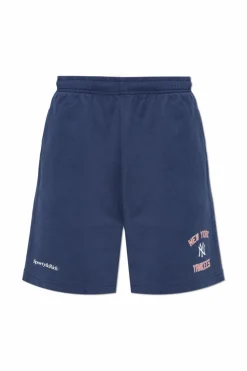Sporty & Rich GRANATOWY Szorty z kolekcji `47 & The New York Yankees`
