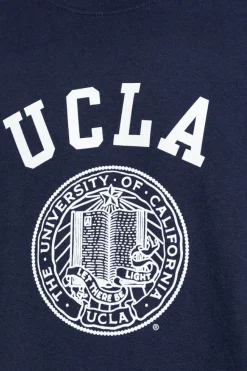 Sporty & Rich GRANATOWY T-shirt z kolekcji `UCLA`