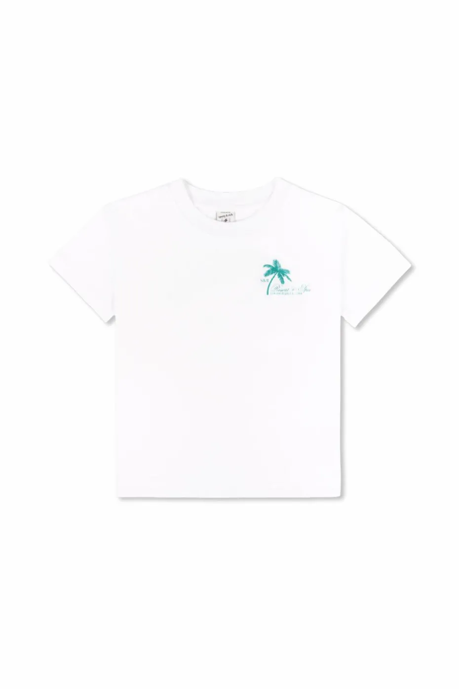 Sporty & Rich Kids BIAŁY T-shirt z logo