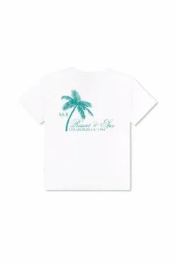Sporty & Rich Kids BIAŁY T-shirt z logo