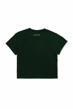 Sporty & Rich Kids ZIELONY T-shirt z nadrukiem