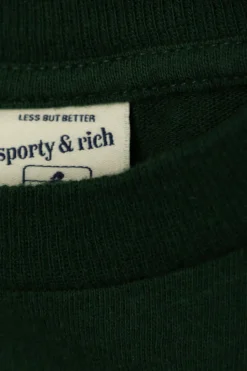 Sporty & Rich Kids ZIELONY T-shirt z nadrukiem