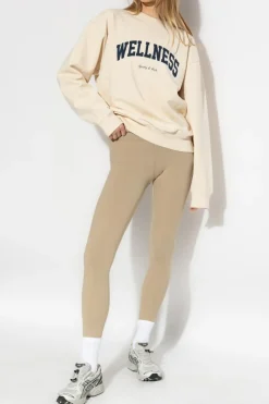 Sporty & Rich kremowy Bluza z nadrukiem