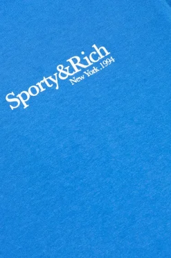 Sporty & Rich NIEBIESKI T-shirt `Health is Wealth`