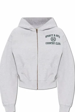 Sporty & Rich SZARY Bluza z kolekcji `Preppy`
