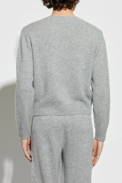 Sporty & Rich SZARY Sweter z kolekcji `Paris Drop`