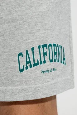 Sporty & Rich SZARY Szorty `California`