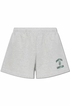 Sporty & Rich SZARY Szorty z kolekcji `Preppy`