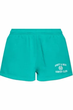 Sporty & Rich ZIELONY Szorty z logo
