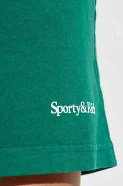 Sporty & Rich ZIELONY Szorty z logo