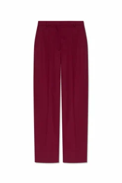 Stella McCartney BORDO Wełniane spodnie w kant