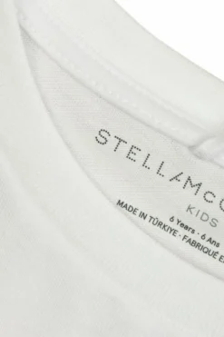 Stella McCartney Kids BIAŁY T-shirt z nadrukiem
