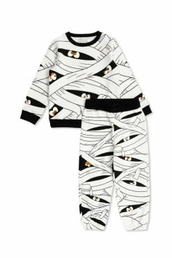 Stella McCartney Kids BIAŁY Komplet: bluza i spodnie