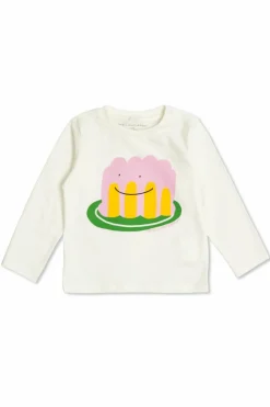 Stella McCartney Kids BIAŁY T-shirt z nadrukiem