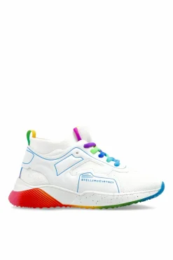 Stella McCartney Kids BIAŁY Buty sportowe z nadrukowanym logo