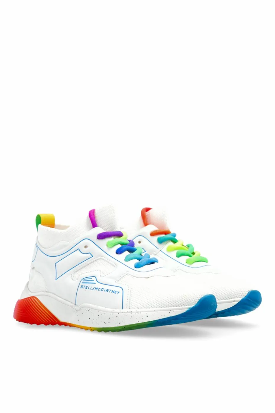 Stella McCartney Kids BIAŁY Buty sportowe z nadrukowanym logo