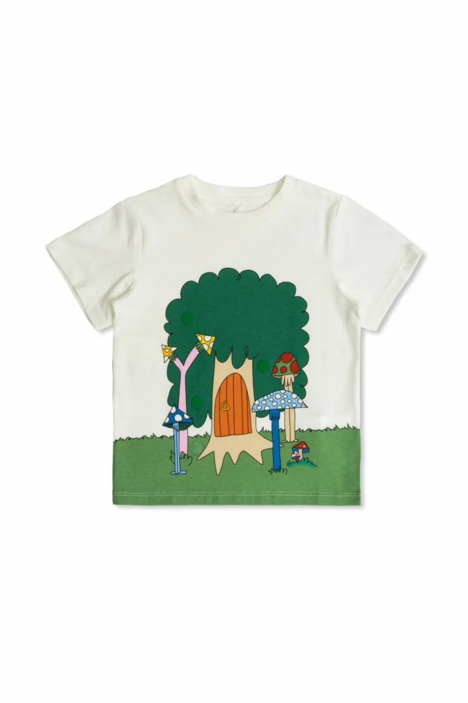 Stella McCartney Kids BIAŁY T-shirt z kolorowymi przypinkami