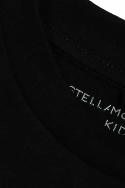Stella McCartney Kids CZARNY T-shirt z nadrukiem