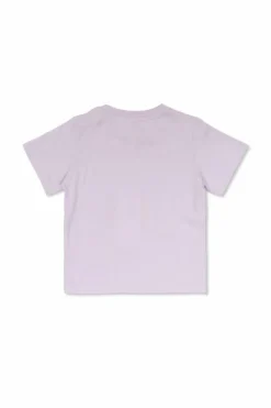 Stella McCartney Kids FIOLETOWY T-shirt z nadrukiem