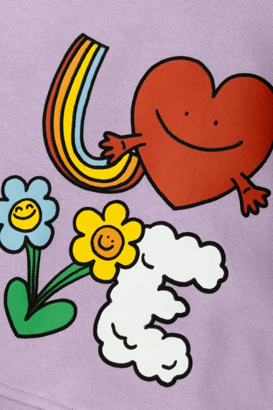 Stella McCartney Kids FIOLETOWY Bluza z nadrukiem