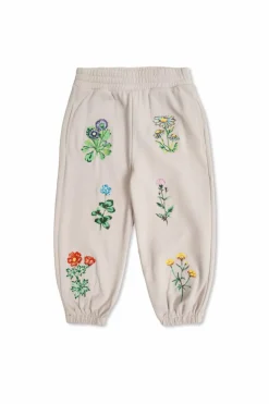Stella McCartney Kids FIOLETOWY Spodnie dresowe z haftem