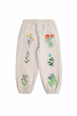 Stella McCartney Kids FIOLETOWY Spodnie dresowe z haftem