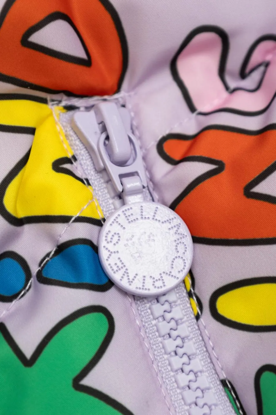 Stella McCartney Kids FIOLETOWY Kurtka ocieplana