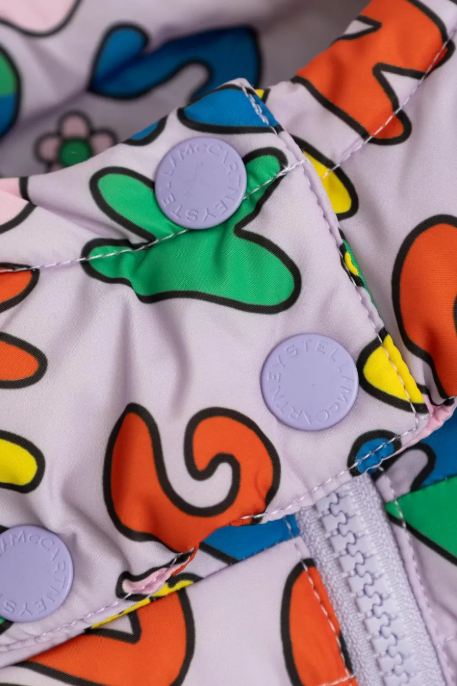 Stella McCartney Kids FIOLETOWY Kurtka ocieplana