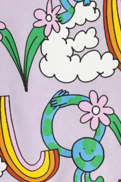 Stella McCartney Kids FIOLETOWY Spodnie dresowe