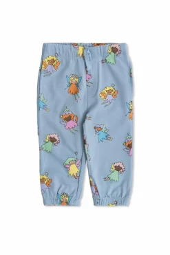 Stella McCartney Kids jasnoniebieski Spodnie dresowe z kolorowym nadrukiem