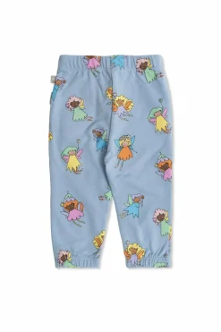 Stella McCartney Kids jasnoniebieski Spodnie dresowe z kolorowym nadrukiem